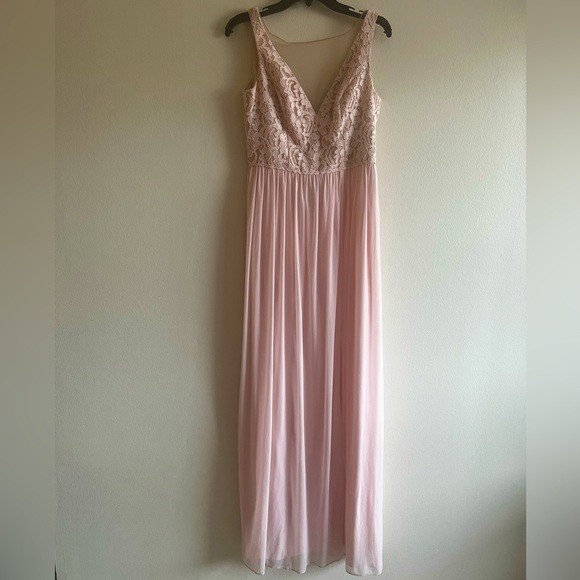 David's Bridal Dresses & Skirts - David’s Bridal Petal Pink Long Dress Size 6